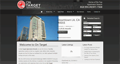 Desktop Screenshot of ontargetapartmentrentals.com